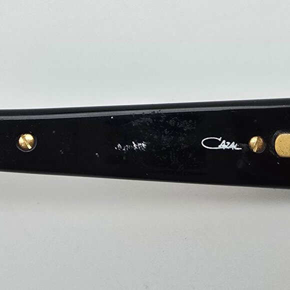 Cazal Mod. 911 Col. 948 Black Gold Leopard Frame Green Lens Sunglasses w/ Case - Picture 8 of 16